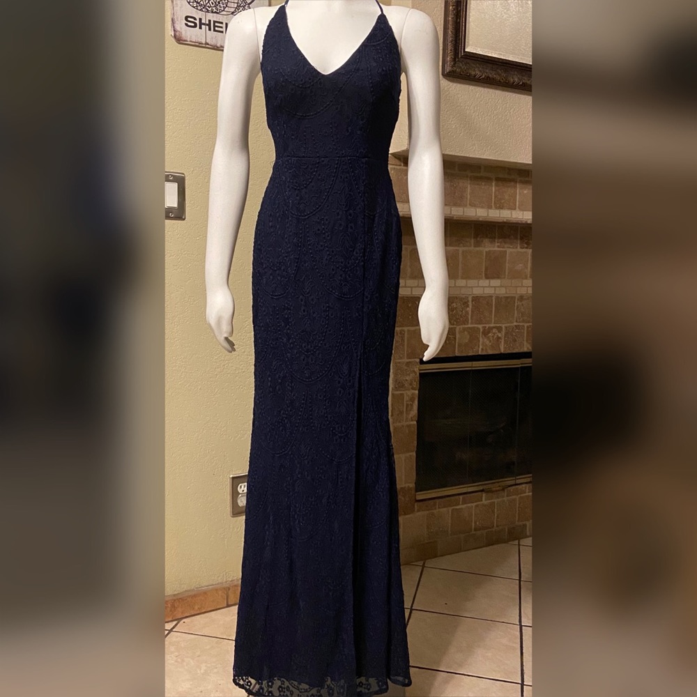 Navy Blue Cocktail Dress